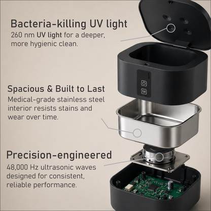 ShinePod Ultrasonic & UV Cleaner