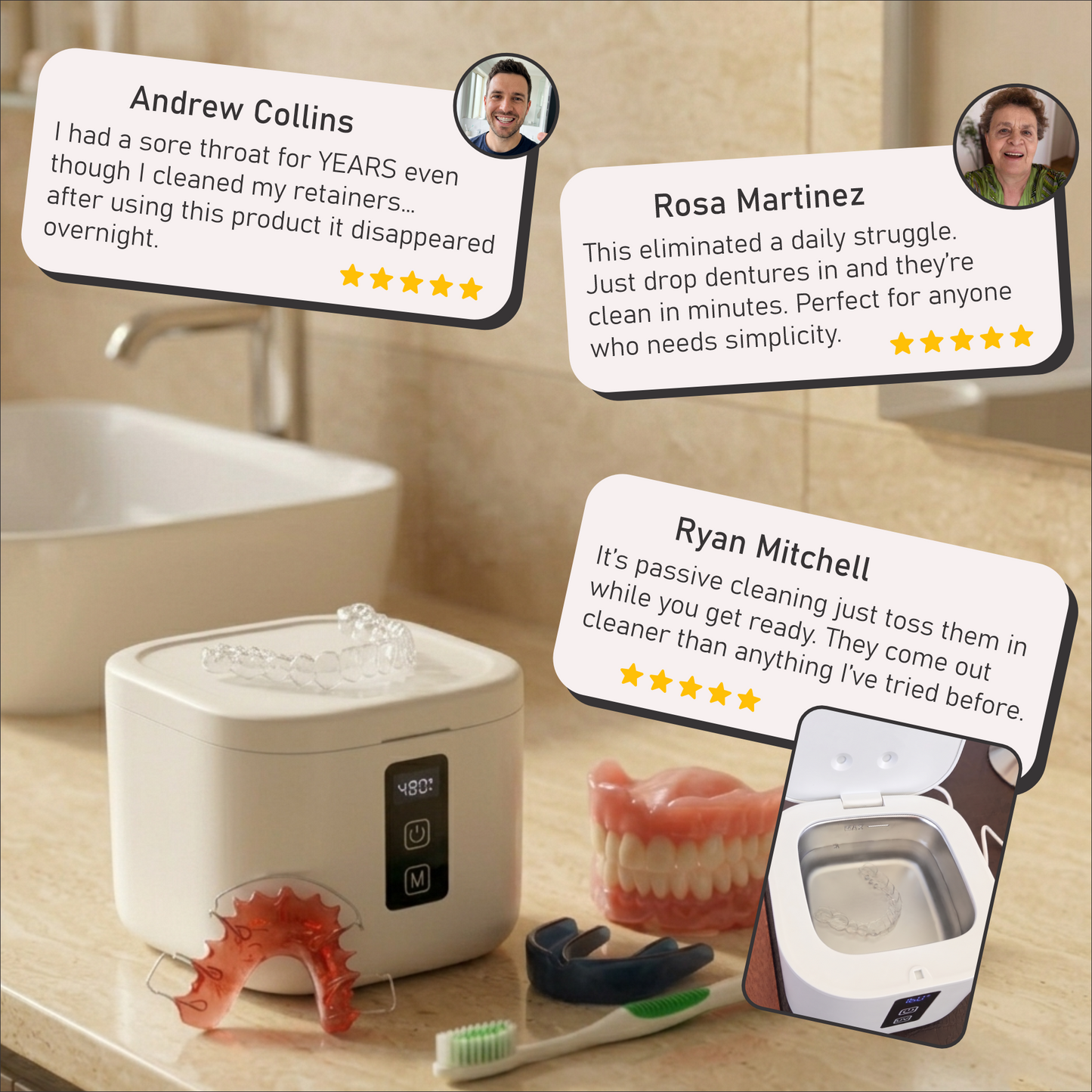 ShinePod Ultrasonic & UV Cleaner